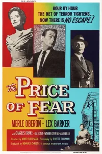 Stevens Prints: THE PRICE OF FEAR, US poster art, from left Merle Oberon, Lex Barker, Warren Stevens, 1956