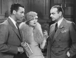 Lowell Prints: WHAT PRICE HOLLYWOOD?, from left: Neil Hamilton, Constance Bennett, Lowell Sherman, 1932