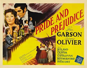 Sideburns Prints: PRIDE AND PREJUDICE, top left from left: Greer Garson