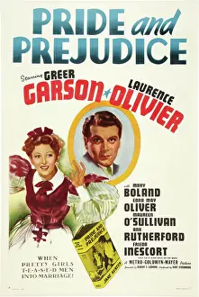 Greer Prints: PRIDE AND PREJUDICE, US poster, from left: Greer Garson, Laurence Olivier, 1940