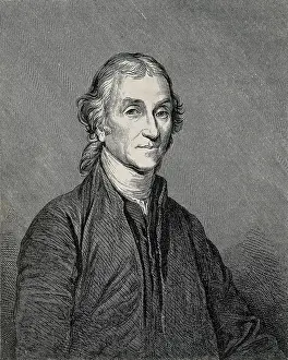 Physical Prints: PRIESTLEY, Joseph (1733-1804). Engraving. AISA/Everett Collection**US SALES ONLY**