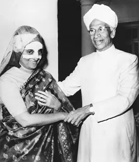 Nose Prints: Prime Minister Indira Gandhi, her nose heavily bandaged