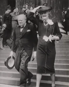 States Statesman Prints: Prime Minister Winston Churchill and Mrs