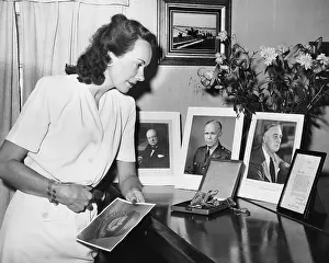 Secretary Prints: Prince Bernhard of the Netherlands awarding the Cross of Orange-Nassau to Captain Kay Summersby