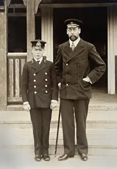 Walking Prints: Prince Edward with his father, the future George V
