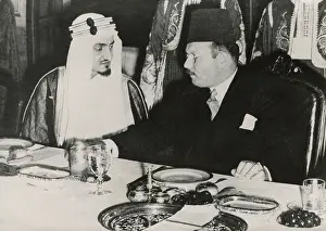 Prince Prints: Prince Faisal l bin Abdulaziz of Saudi Arabia and King Farouk of Egypt