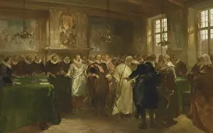 Russians Prints: Prince Maurits Receiving a Russian Delegation in 1614