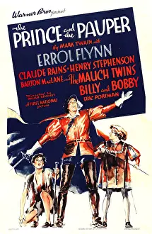 Cape Prints: THE PRINCE AND THE PAUPER, center: Errol Flynn, 1937