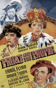 Billy Prints: THE PRINCE AND THE PAUPER, Errol Flynn, Billy Mauch, Bobby Mauch, 1937