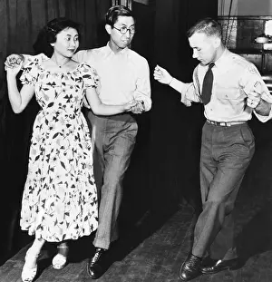 Pants Prints: Prince Takahito Mikasa at a Japanese-American dance at a Recreation Center
