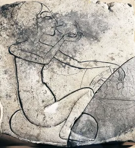 1353 Bc Prints: Princess eating a duck. 1353 BC