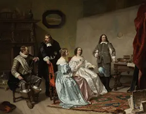 Long Prints: Princess of Orange Visiting the Work-shop of Bartholomeus van der Helst