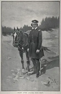 Scenes Prints: Print from a 1845 daguerreotype of Grant after his graduation from West Point