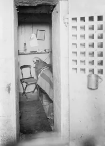 Punishment Prints: Prison cell in New York State's maximum security Sing Sing prison in Ossining