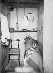 Punishment Prints: Prison cell in New York State's maximum security Sing Sing prison in Ossining