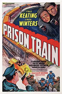 Phposters Prints: PRISON TRAIN, US poster art, Fred Keating (right), 1938