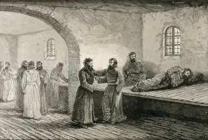 Bearded Prints: Prison in Yeniseisk (Siberia). 1891