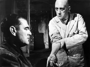Alec Prints: THE PRISONER, from left: Jack Hawkins, Alec Guinness, 1955