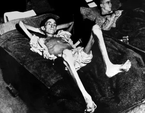 Emaciated Prints: A prisoner of a Nazi concentration camp