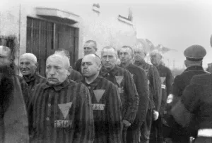 Repression Prints: Prisoners in the concentration camp at Sachsenhausen, Germany, Dec. 19, 1938