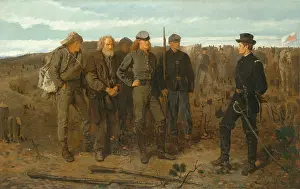 Guards Prints: PRISONERS FROM THE FRONT, by Winslow Homer, 1866, American, oil on canvas