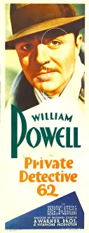 Images Dated 9th October 2009: PRIVATE DETECTIVE 62, poster, William Powell, 1933