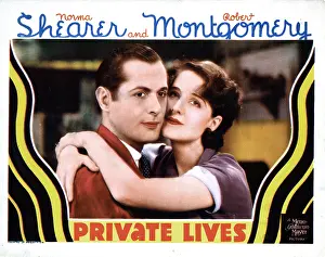 Embracing Prints: PRIVATE LIVES, from left, Robert Montgomery, Norma Shearer, 1931