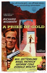 A PRIZE OF GOLD, US poster, Richard Widmark, 1955