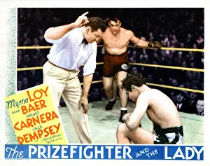 Counting Prints: THE PRIZEFIGHTER AND THE LADY, from left, Larry McGrath, Primo Carnera, Max Baer, 1933