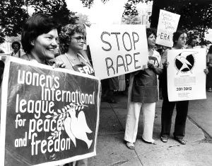 Signs Prints: Pro-ERA Rally, Cleveland, OH, ca. 1980. Courtesy: CSU Archives / Everett Collection