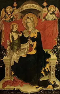 Sail Prints: probably Artista veneziano, Madonna and Child Enthroned with two angels