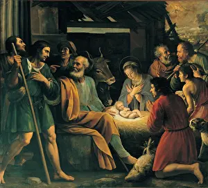Nativity Prints: probably Vermiglio Giuseppe, The Nativity and the Adoration of the Shepherds