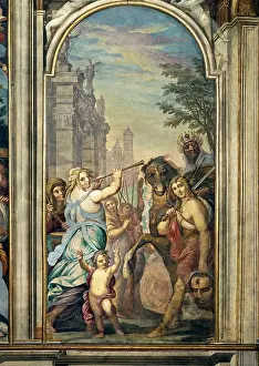 Mid Adult Prints: Procaccini Ercole il Giovane, The Return of David