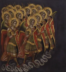 Strength Prints: Procession of angels armored and armed or Principalities