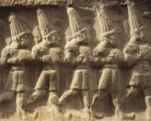 Mesopotamia Prints: Procession of gods. 13th c. BC