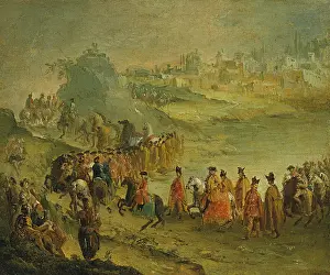 Demonstration Prints: Procession of infantrymen and cavalrymen
