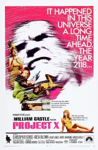 Baldwin Prints: PROJECT X, US poster, Christopher George (head), Greta Baldwin (bottom), 1968