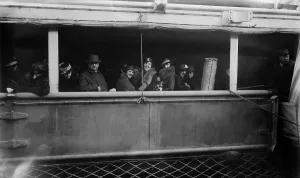 Lusitania Prints: Prominent young women depart NYC for France on RMS Lusitania