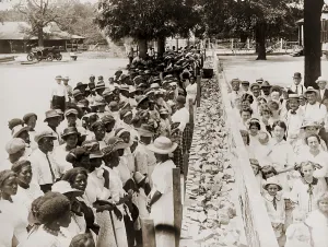 Alabama Prints: A properly segregated summer social event, the annual barbecue given on F.M