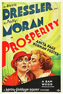 Kissing Cheek Prints: PROSPERITY, from left on US poster art: Polly Moran, Marie Dressler, 1932
