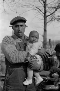 Jobless Prints: Protesting African American sharecropper and child