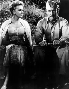 Khaki Prints: THE PROUD AND PROFANE, from left: Deborah Kerr, William Holden, 1956