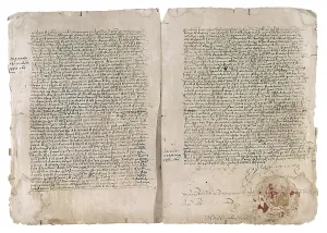 Columbus Prints: Provision of the Catholic Monarchs (28th May 1496) appointing Christopher Colombus as Admiral