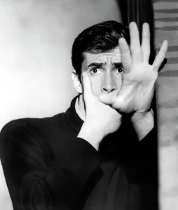 Hands On Face Prints: PSYCHO, Anthony Perkins, 1960