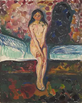 Expressionism Prints: Puberty, 1914-1916, by Edvard Munch
