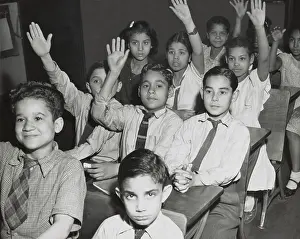 Well Dressed Prints: Puerto Rican children in a classroom