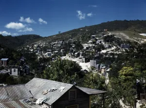Shantytown Prints: Puerto Rico. A town in Puerto Rico. Photograph by Jack Delano, 1941