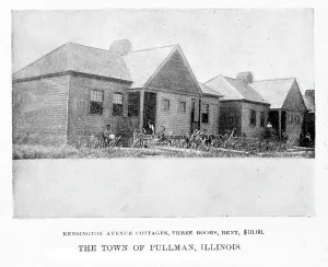 Halftone Prints: Pullman Palace Car Works. Worker's Housing