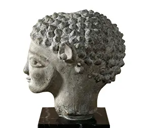 Ceramic Prints: Punic head made with terra cotta