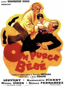 Films By Jean Renoir Prints: ON PURGE BEBE, from top on French poster art: Marguerite Pierry